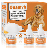 Ouamvh dog calming diffuser in room creates soothing ambiance for anxious dogs.