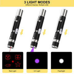 OUMSIS portable clip-design cat toy for travel and training.