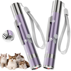 OUMSIS red light pointer with dot pattern for indoor cat play and engagement