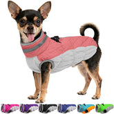 OUOBOB dog coat waterproof fabric close-up shows durable protection against rain on walks