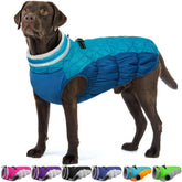 OUOBOB XL dog coat with waterproof shell and back zipper for easy wearing.