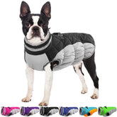 OUOBOB dog jacket back zipper for easy on-off during walks