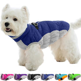 OUOBOB small dog coat waterproof back view for rainy-day protection