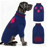 OUOBOB sudadera perro cuello alto azul para frío y comodidad