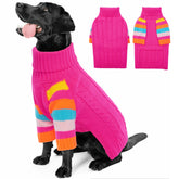 OUOBOB xlarge dog sweater warmth closeup highlighting soft knit warmth for winter comfort