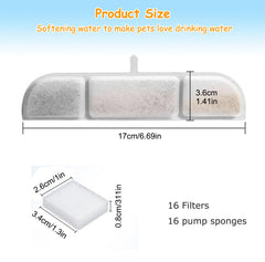 OUPUSES Downy Paws activated carbon filter reduces odors and improves taste