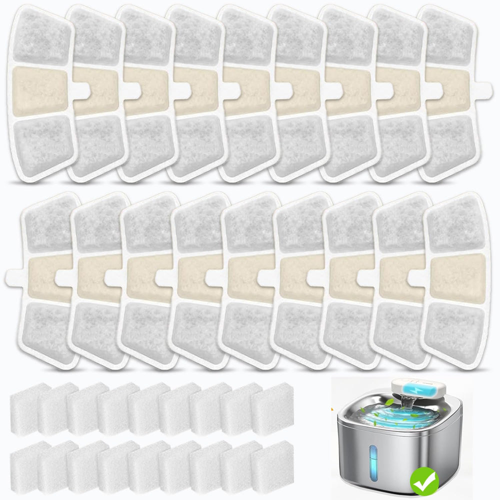 OUPUSES PW04 filter pack 18 for 3.5L fountain delivers long-lasting clean water