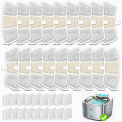 OUPUSES PW04 filter pack 18 for 3.5L fountain delivers long-lasting clean water