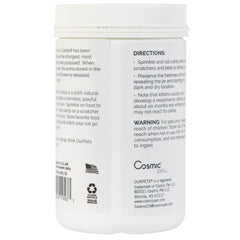 Our Pets premium catnip jar closeup texture reveals fragrant leaves that spark curiosity.