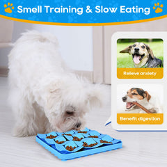 OurMiao Snuffle Mat blue back with suction cups ensures secure grip on floors