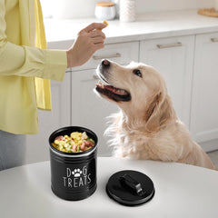 OUTNILI dog treat container on kitchen shelf showcases organized storage saves time