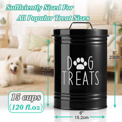 OUTNILI large dog treat jar sits on the counter for easy access