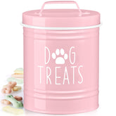 OUTNILI pink small dog treat container on a kitchen counter showing quick snack access