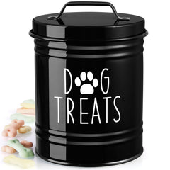 OUTNILI small dog treat container on counter with airtight seal for freshness and accessibility