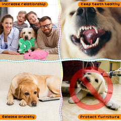 Outus crinkle tail squeaker toys promote engagement and activity for busy dogs