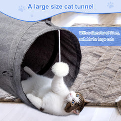 Ownpets cat tunnel collapsible design for easy storage and transport.