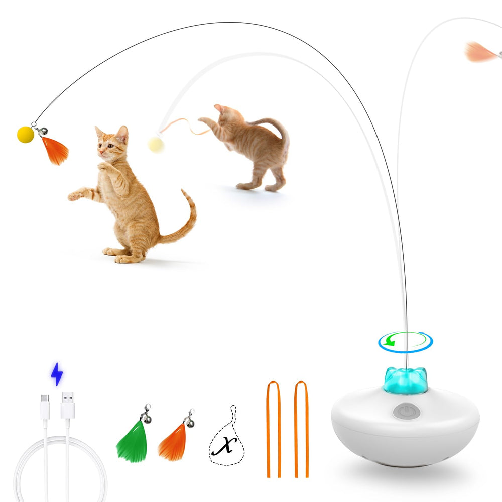 Oxawo Interactive Cat Toys tumbler base showing self-righting action for busy cats.