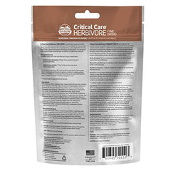 Oxbow Critical Care Herbivore timothy hay base supports high-fiber nutrition.