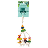 Oxbow Enriched Life Deluxe Dangly close-up shows colorful textures for mental stimulation.