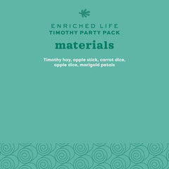 Oxbow Enriched Life Timothy Party Pack rabbit toy with textures for exploration