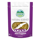 Oxbow Natural Science Joint Support bag shows hay-based formula supporting joint health and daily activity.