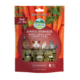 Oxbow Simple Rewards packaging front showing heart-shaped treats for daily rewards