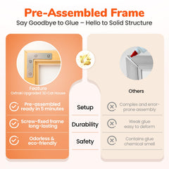 Oxfraki scratcher and bed combo showcases dual functionality for play and rest.