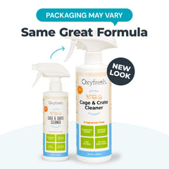 Oxyfresh Premium Crate Cleaner crate wipe application demonstrates quick, no-rinse cleaning