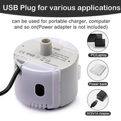 OYES IP68 waterproof pump withstands splashes for durable fountain use.