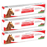 OZIPCO ivermectin horse paste apple flavor tube for easy weight-based dosing.