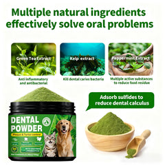 OZOXOO mint and green tea breath freshness visual suggests natural fresh breath support.
