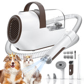 Ozumek dog grooming vacuum main unit with strong suction for hair capture.