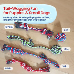 Pacific Pups Products dog rope toy small engages tiny breeds in safe play.