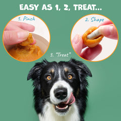 Flavor-Doh with probiotics supports digestive comfort during dosing