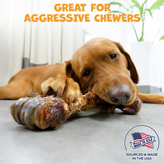 Pack Approved liver-coated dog chew—rich flavor enhances palatability for eager chewers.