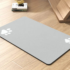 PADOOR feeding mat top view shows absorbent surface for mess-free meals.