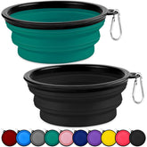 Paercute collapsible dog bowl expanded for outdoor hydration