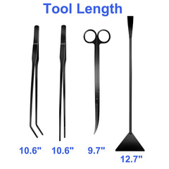 PAFOWO long aquarium tweezers for precise plant placement and careful debris removal