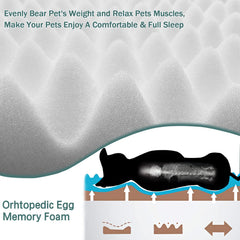 PAGGED dog crate pad in-crate view shows fit for 30x19 inch crates.