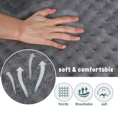 PAGGED dog crate pad microfiber texture closeup emphasizes softness and breathability.