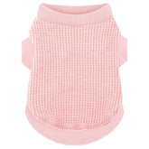 Paiaite cozy pink dog shirt close up showing soft fabric texture for comfort