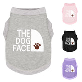 Paiaite Dog Face shirt grey xxs front view for daily wear and playful style.