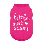 Paiaite Little Miss Sassy shirt front view shows breathable cotton for everyday comfort.