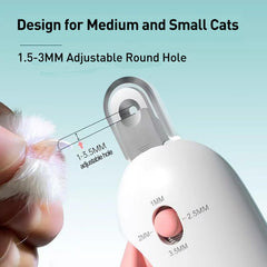 Paioxerty cat nail clipper adjustable size fits different nail thickness for customized trimming.