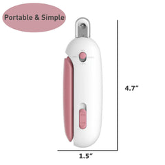 Paioxerty Cat Nail Clipper in adjustable sizing for different nail sizes.