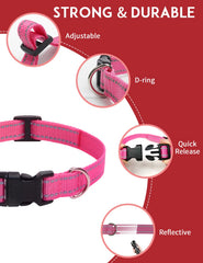 PaiPaitek collar featuring safety reflective strips for night visibility and safety