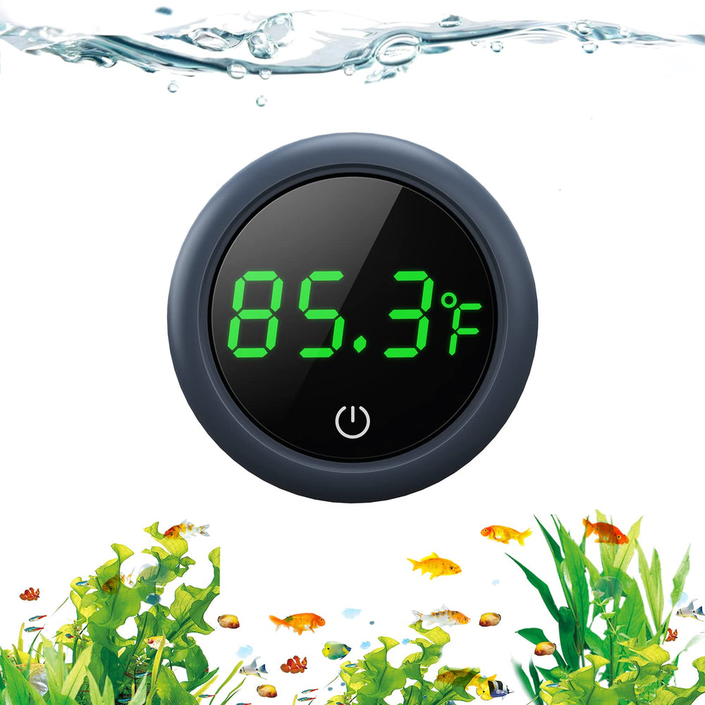 PAIZOO fish tank thermometer with LED display for easy readings.