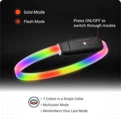 PAJ Light seven-color mode displays vivid visibility at night.
