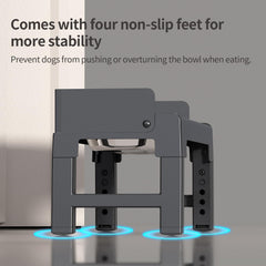 PAKEWAY tilt mechanism detail demonstrating 5-degree tilt for comfortable feeding posture
