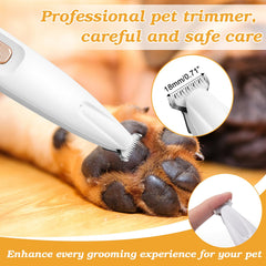 Palksky dog paw trimmer operates quietly to reduce pet anxiety during grooming.